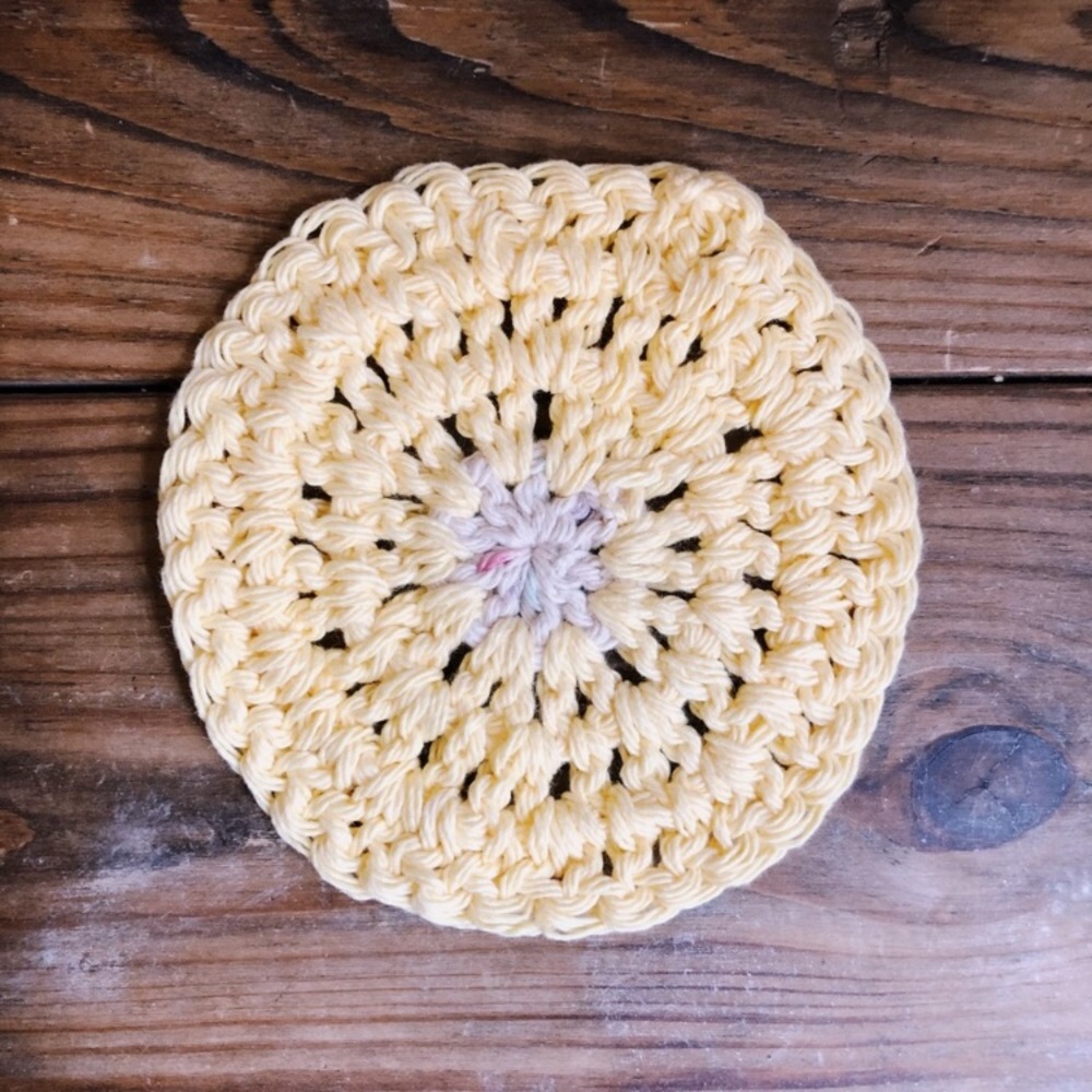 2/$12 Beige and Yellow Round Drink Coaster!